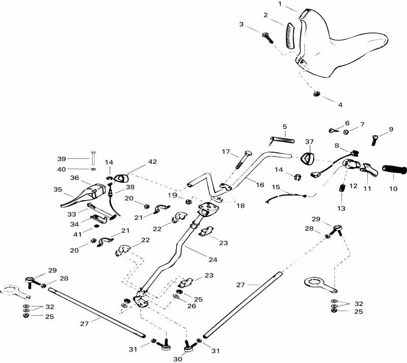   Skandic Wide Track, 1996  - Steering System