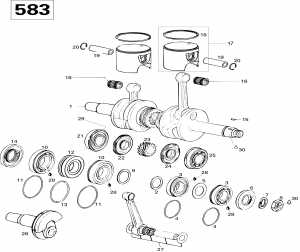 01-    583 (01- Crankshaft And Pistons 583)