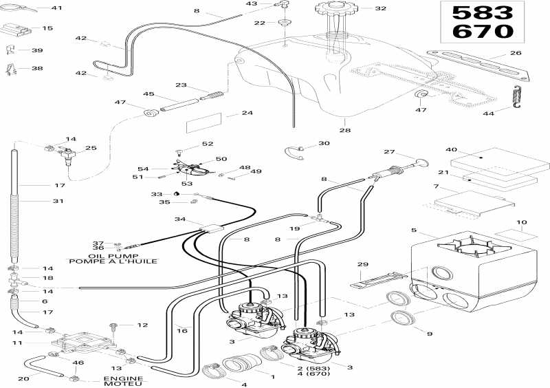 snowmobile Ski Doo Summit 670, 1996 ������ - Fuel System 670