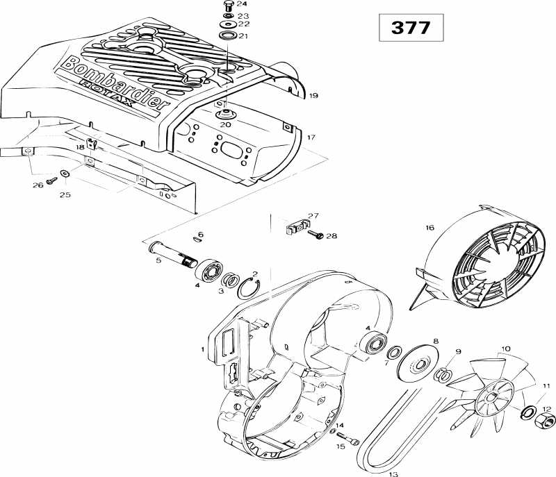  SkiDoo  Touring E, 1996 - Cooling System (377)