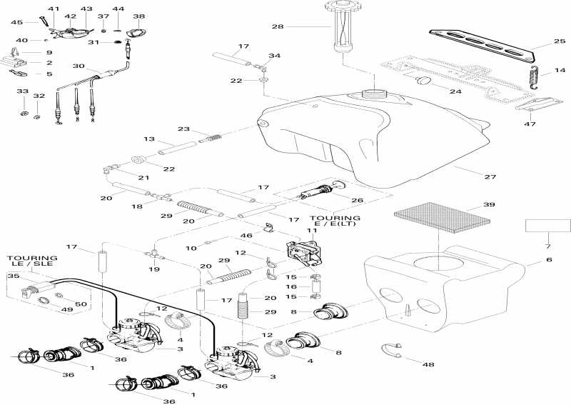    Touring E, 1996 - Fuel System E, E Lt