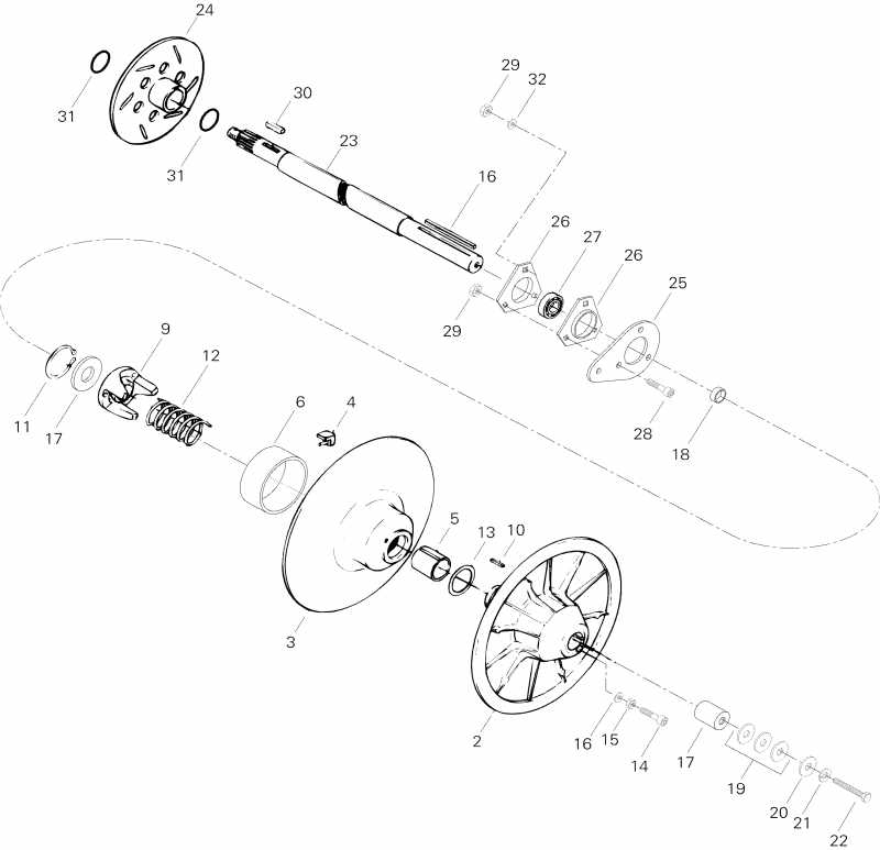  Skidoo - Driven Pulley