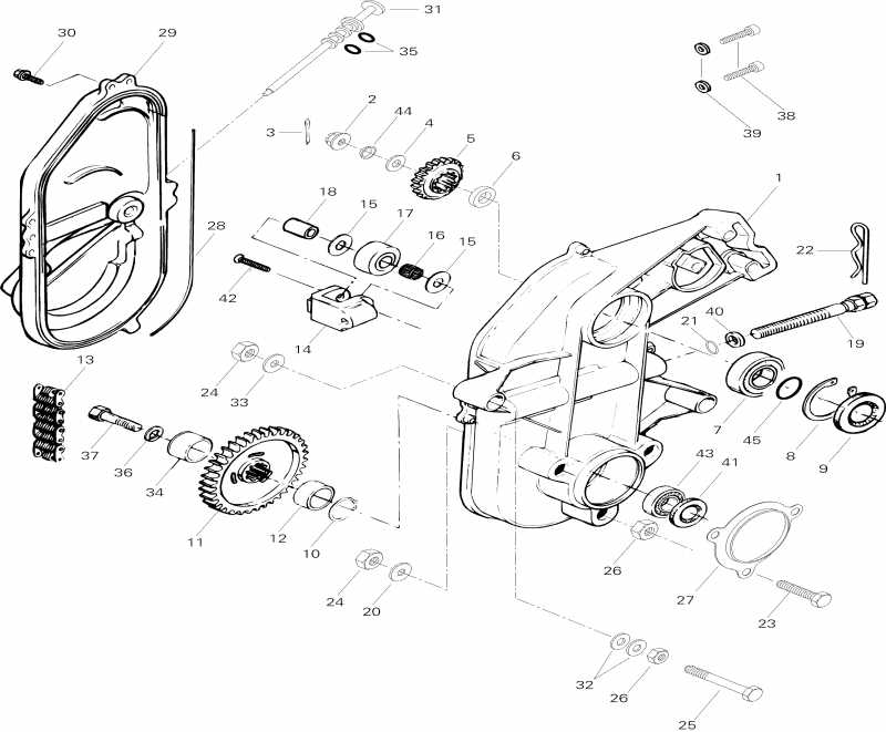  BRP SkiDoo - Transmission E, E Lt, Le