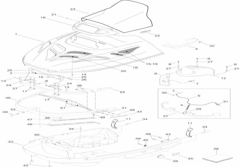  Ski Doo  Touring SLE, 1996 - Cab And Console Sle