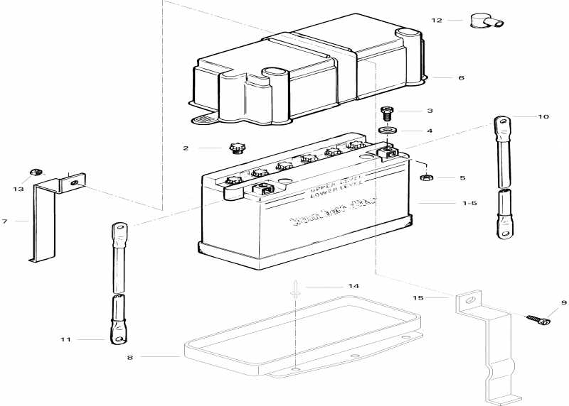  ski-doo Touring SLE, 1996 - Battery