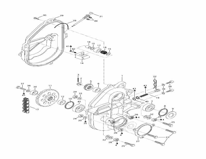  Ski Doo Formula III, 1997 - Chaincase