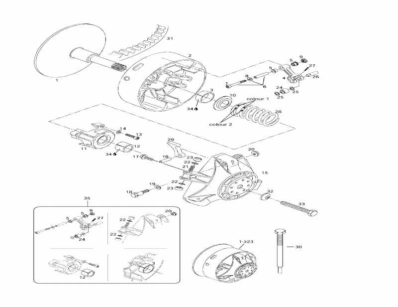 Ski-doo  Formula III, 1997 - Drive Pulley