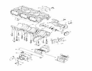 01-  ,  ,   (01- Crankcase, Reed Valve, Water Pump)