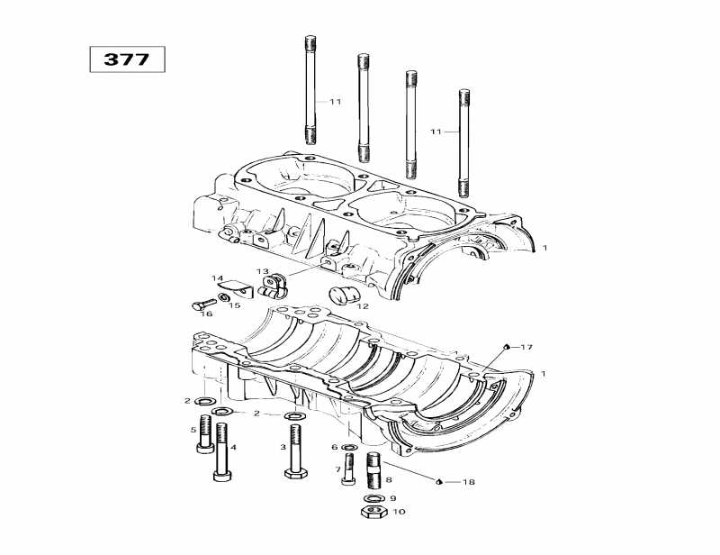  Skidoo Formula S, 1997  - Crankcase (377)