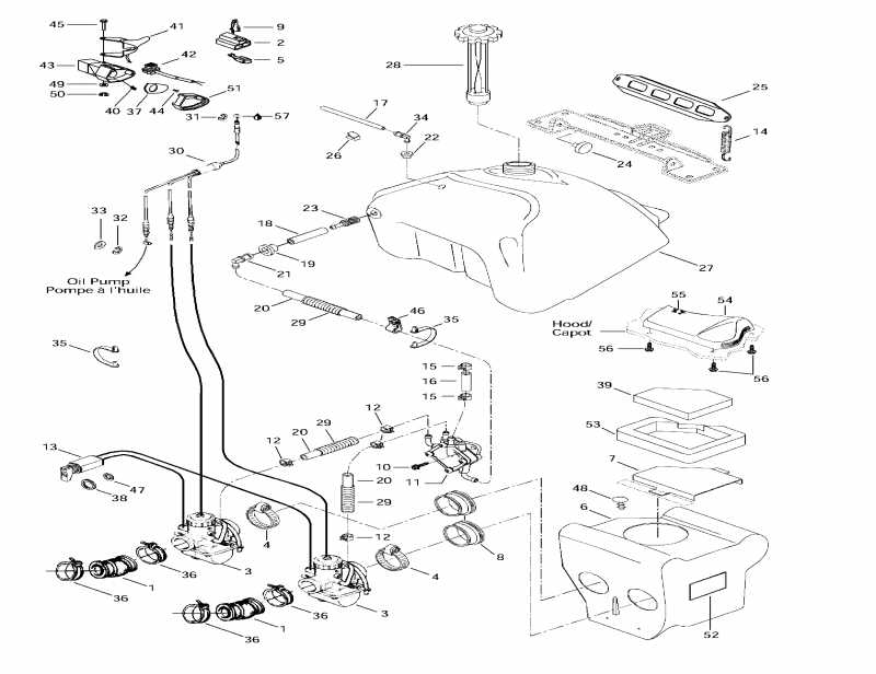 snowmobile  Formula S, 1997 - Fuel System
