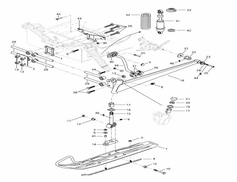 Formula S, 1997  - Front Suspension And Ski