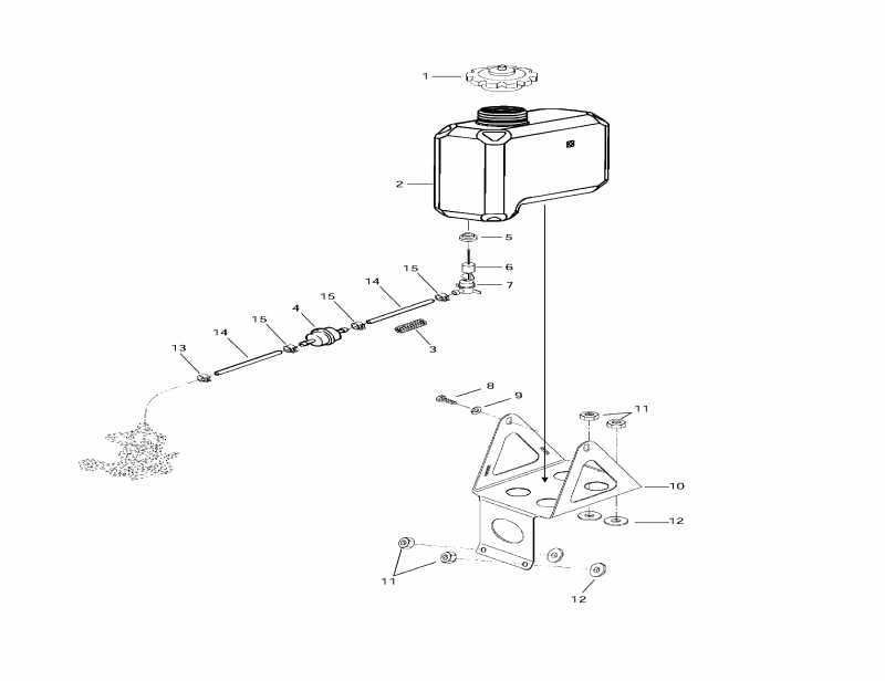 �������� ski-doo - Oil Tank And Support