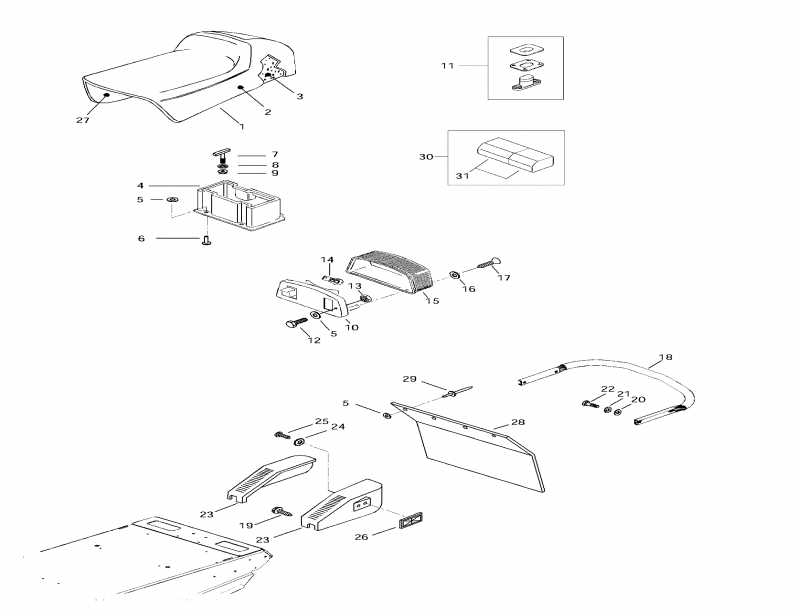  BRP SkiDoo - Seat And Accessories