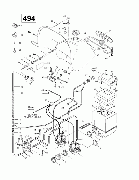  Grand Touring 500/583, 1997 - Fuel System (494)