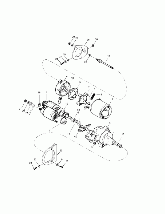 snowmobile Skidoo  Grand Touring 500/583, 1997 - Electric Starter