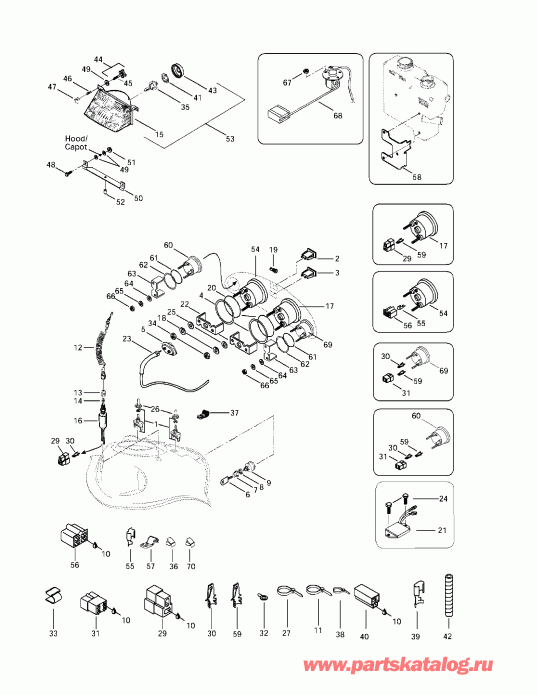  Ski Doo Grand Touring 500/583, 1997 - Electrical System