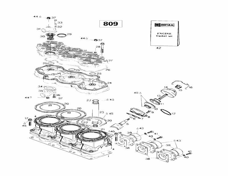  Mach 1, 1997 - Cylinder, Exhaust Manifold (809)