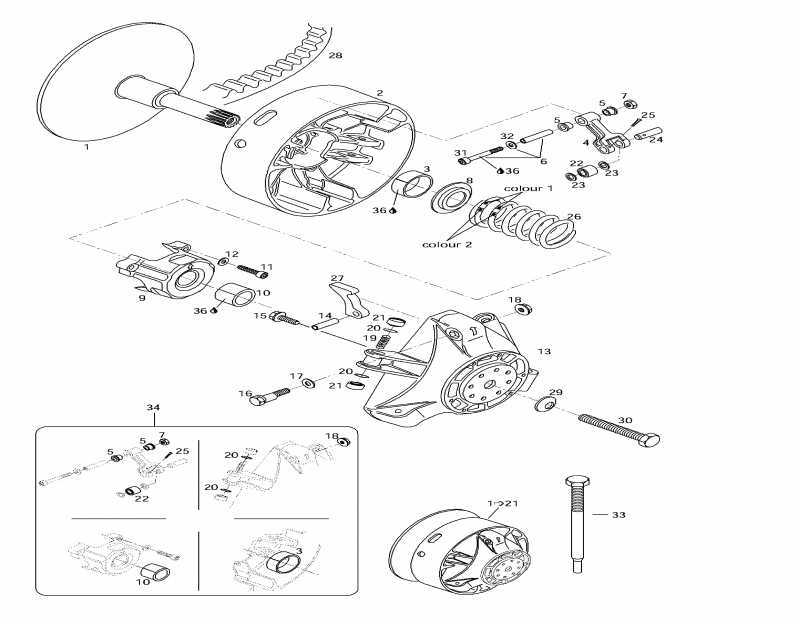  ski-doo Mach Z, 1997 - Drive Pulley