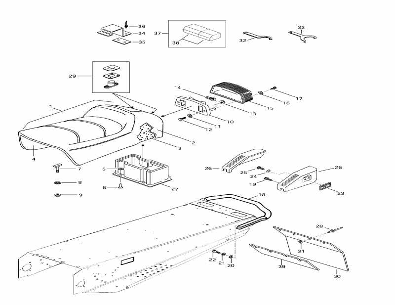  BRP Mach Z, 1997  - Seat And Accessories