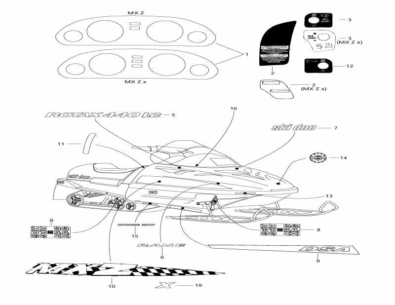 �������� Skidoo MX Z 440 LC, 1997 ������ - ��������