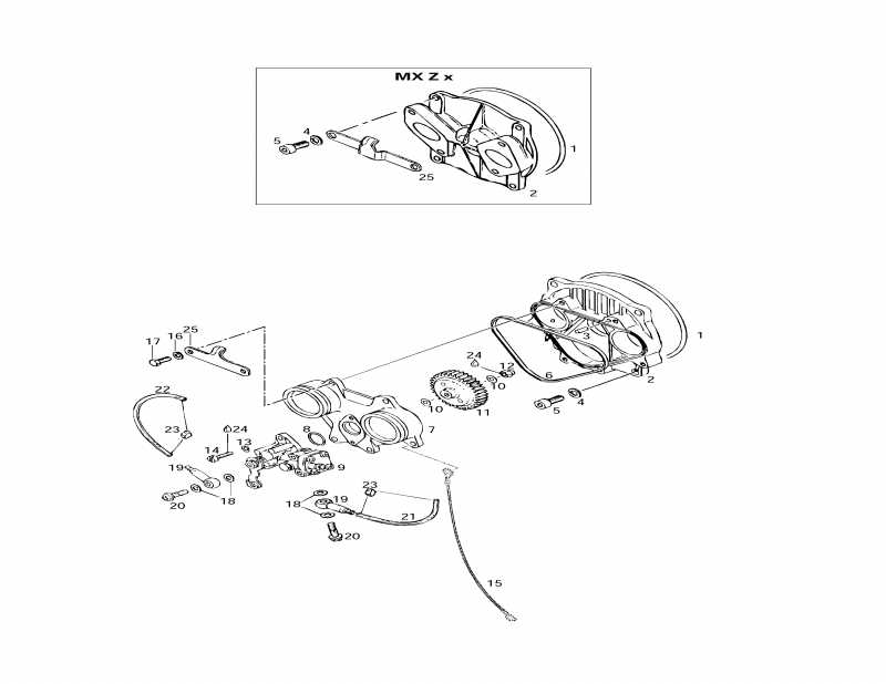 Skidoo ������ MX Z X 440 LC, 1997 - Oil Injection System