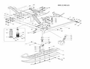 07-     (mx Z 440 Lc) (07- Front Suspension And Ski (mx Z 440 Lc))