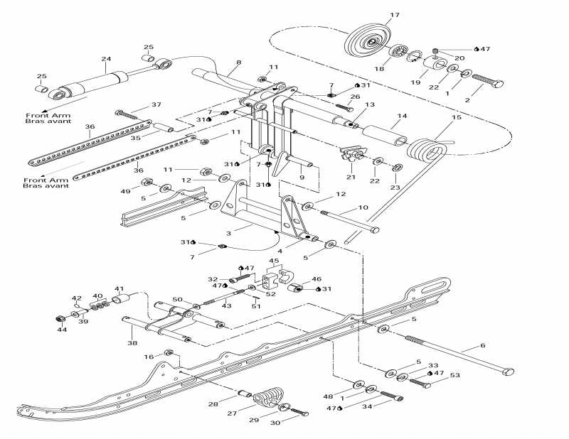 �������� BRP MX Z X 440 LC, 1997 - Rear �����, ������ ��������