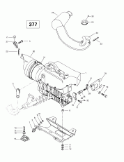 01-  Sport  Muffler (377) (01- Engine Support And Muffler (377))