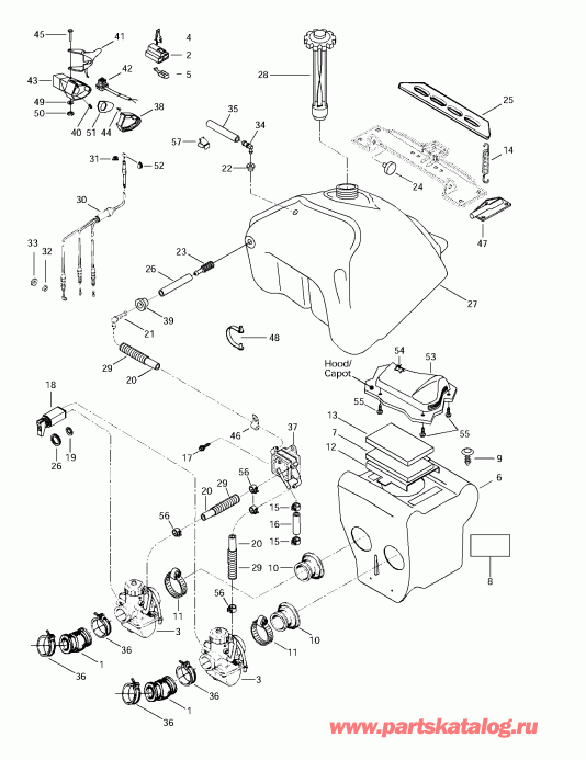  BRP SkiDoo  Skandic 380/500, 1997 - Fuel System