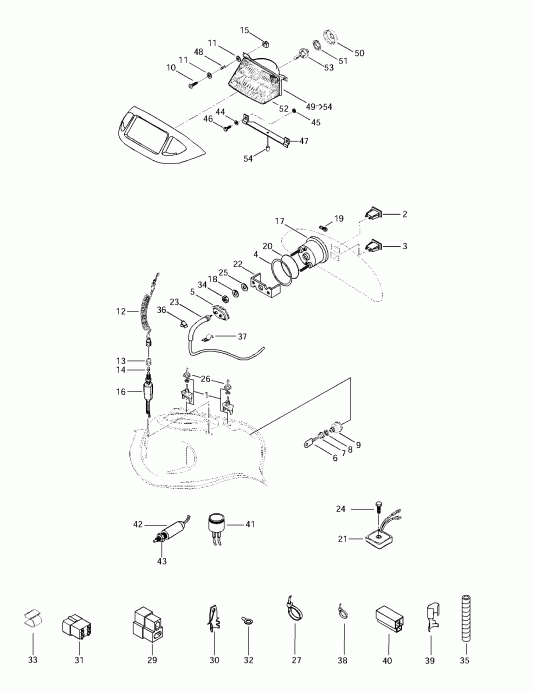 snowmobile Skidoo Skandic 380/500, 1997 - Electrical System