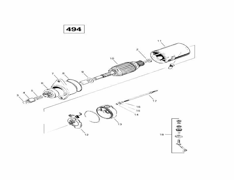  Skidoo - Electric Starter (494)