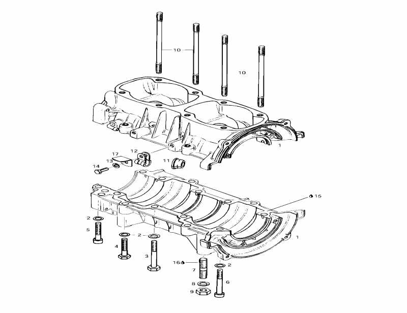 SKIDOO Skandic Wide Track, 1997  - Crankcase