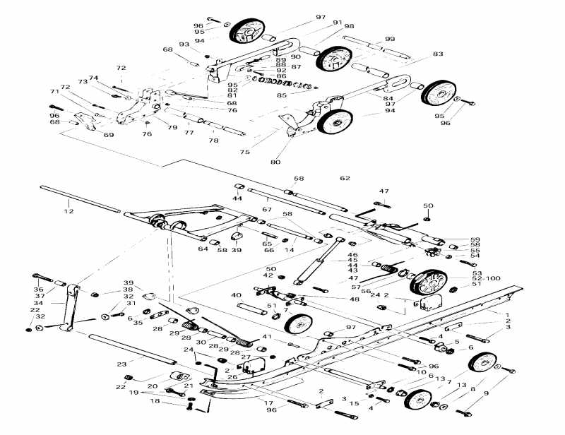 BRP  Skandic Wide Track, 1997 - Rear Suspension