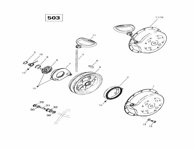 SKIDOO  Skandic Wide Track LC, 1997 - Rewind  (503)