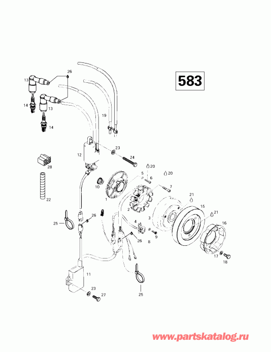 ��������  ������ Summit 500/583/670, 1997 - Magneto 12v 220w (583)