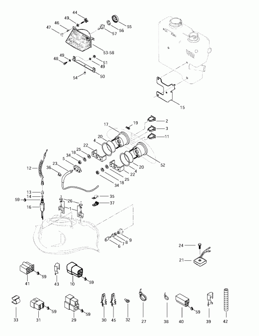 snowmobile  Summit 500/583/670, 1997 ������ - ��������� System
