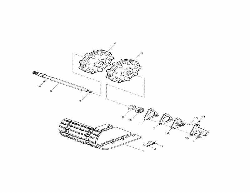  Skidoo - Drive Axle  Track