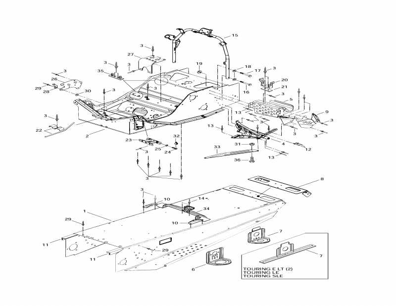 �������� ski-doo ������ Touring LE, 1997 - ���� � ����������