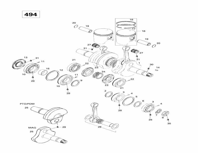  BRP - Crankshaft And Pistons (494)
