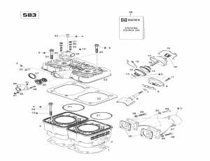 01- ,   (583) (01- Cylinder, Exhaust Manifold (583))