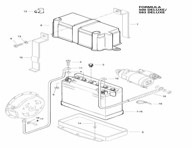 Skidoo Formula 500, 1998 - Electrical System