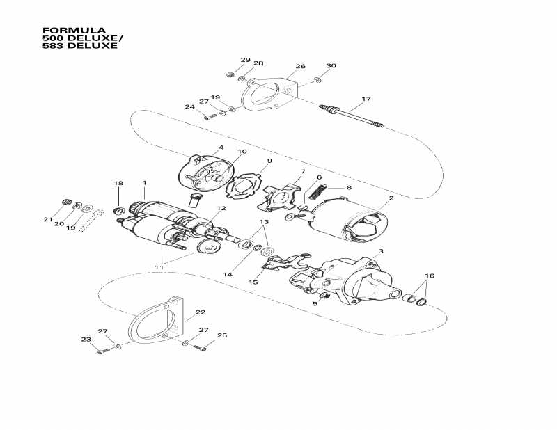 snowmobile Skidoo  Formula 500 Deluxe, 1998 - Electric Starter