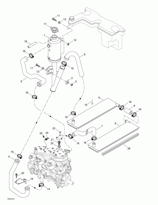 snowmobile Skidoo Formula III 600/700, 1998 -  System