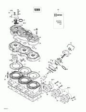 01- ,   (599) (01- Cylinder, Exhaust Manifold (599))