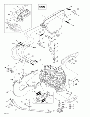 01-  Sport  Muffler (599) (01- Engine Support And Muffler (599))