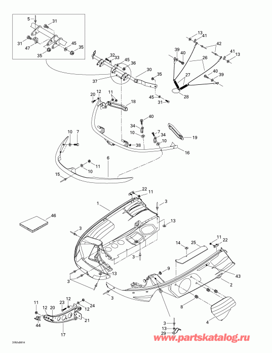 snowmobile - Bottom Pan