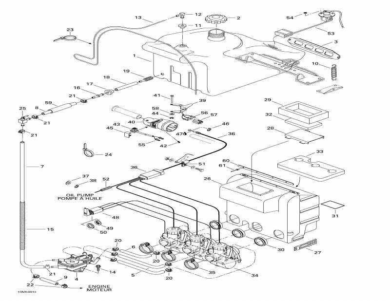  Skidoo Formula III 600 LT, 1998 - Fuel System