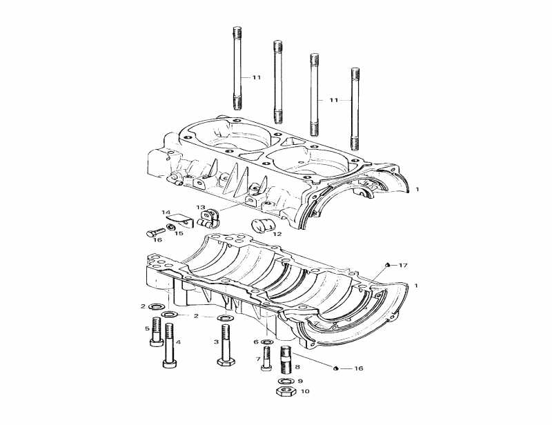 Skidoo Formula S, 1998 - Crankcase