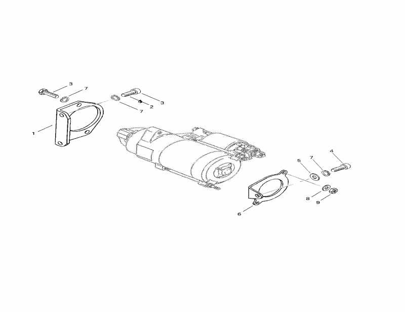 Ski Doo Formula S Electric, 1998 - Electric Starter Bracket