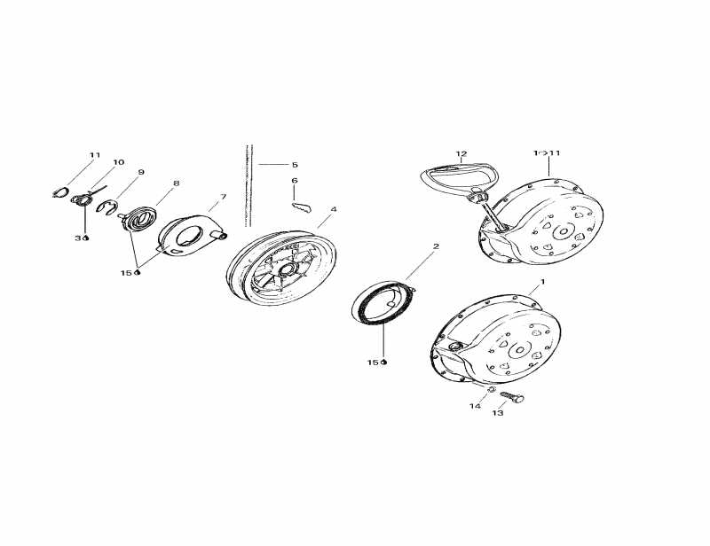 SkiDoo  Formula S Electric, 1998 - Rewind Starter